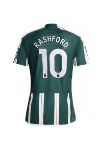 Manchester United Marcus Rashford #10 Fotballdrakt Borte Klær 2023-24 Korte ermer